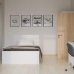 Easy SN 116 Blick auf das Bett im Studentenzimmer