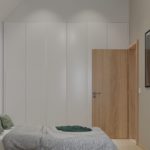 Easy SN 116 Blick auf den Einbauschrank im Schlafzimmer