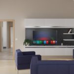 Easy SN 116 Blick auf den Fernseher im Wohnzimmer