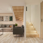 ST Easy37 – KGH NÖ Blick aus dem Wohnzimmer auf das Treppenhaus