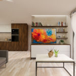 ST Easy37 – KGH NÖ Wohnzimmer Blick auf die Wohnzimmerwand von vorne