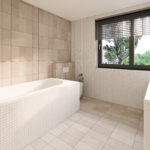 ST Easy 50 – KGH Wien Badezimmer mit Blick auf Bad, Toilette und Fenster